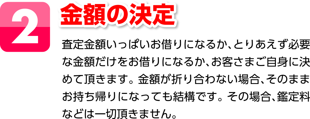 ２．金額の決定