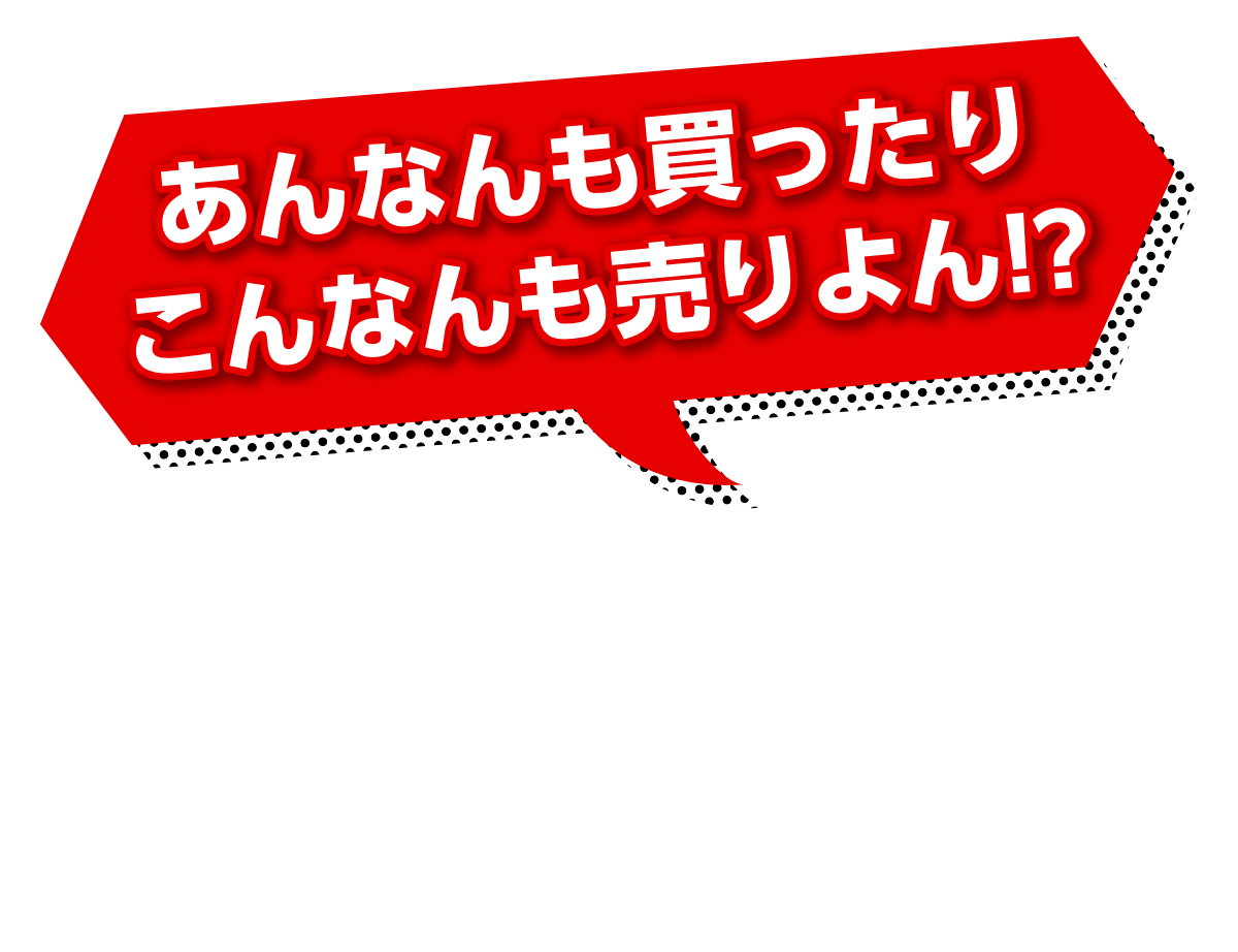 あんなんも買ったりこんなんも売りよん!?