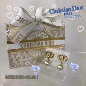 【質屋かんてい局松前店】でChristianDior（クリスチャンディオール）のパールピアスをお買取致しました！