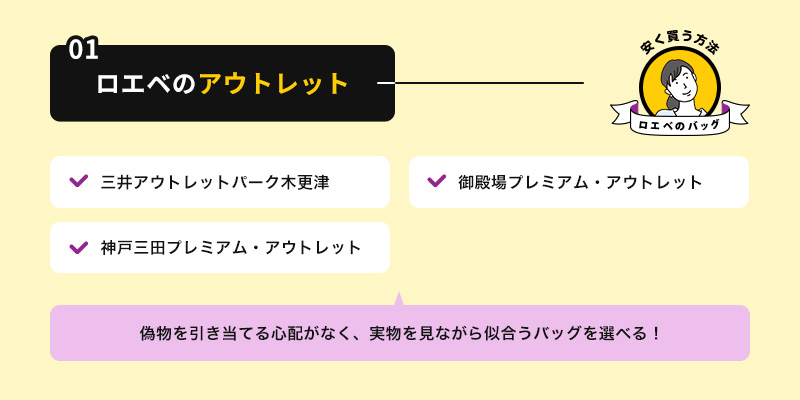 ロエベのアウトレット