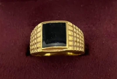 K18 オニキス ゴールド リング